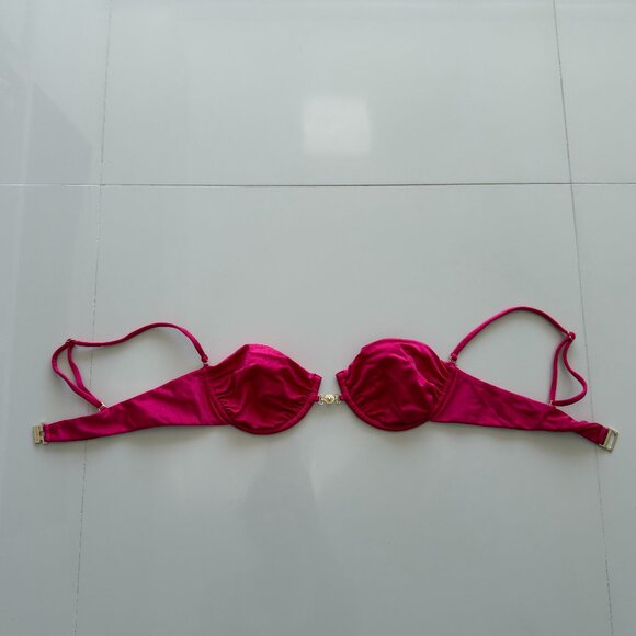 Sommer Swim Harper Balconette Bikini Top in Magenta - Size Medium - Picture 5 of 6